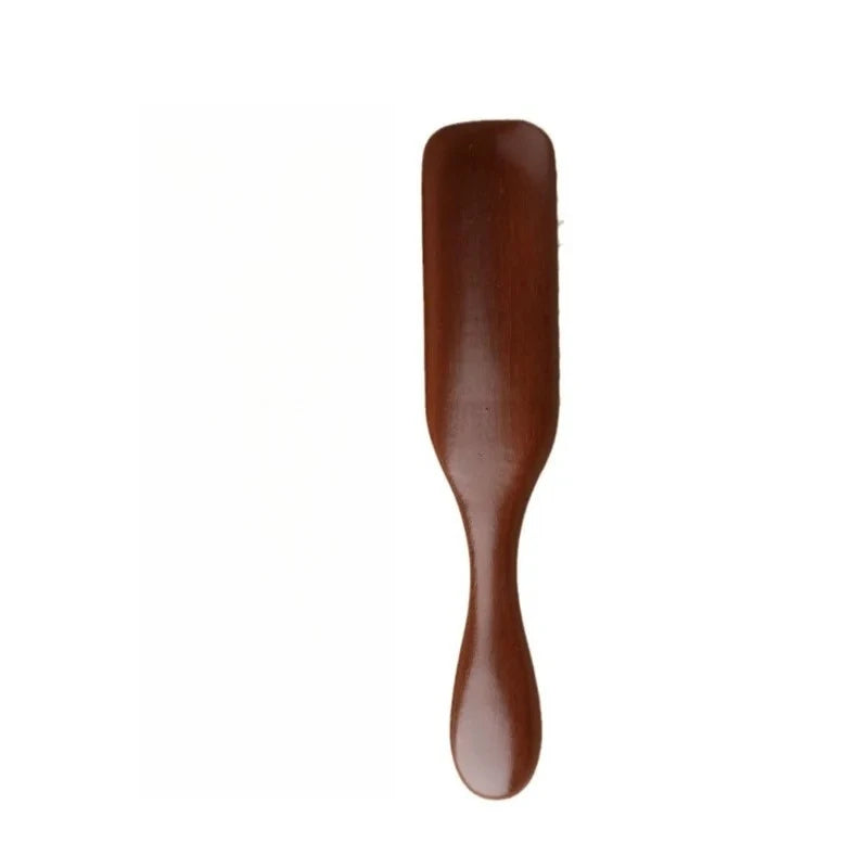 1Pc Natural wooden Comb Meridian Massage Anti-static No-snags Wide Tooth Comb For Women Girl Straight Curly Hair