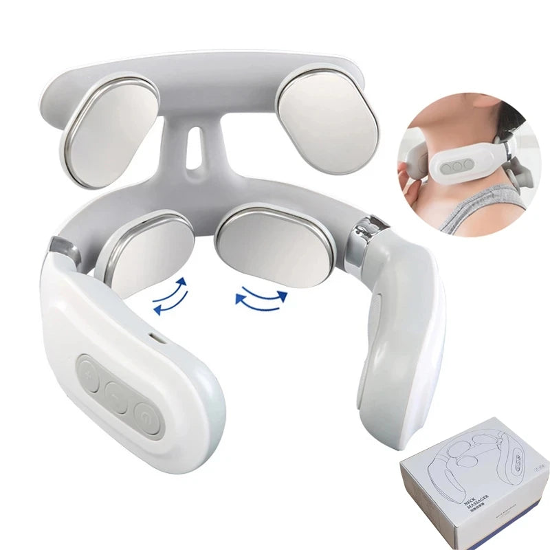 Vibrator Neck Massager Relaxation Knead Heat Travel U-shaped Pillow Car Airport Office Siesta Electric Cervical Spine Massage