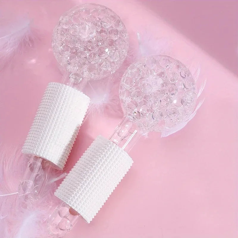 2Pcs Box LCE Globes For Facials Cooling LCE Balls For Face LCE RollerFacial Massager Freezer LCE Globes Tool For Face And Eyes