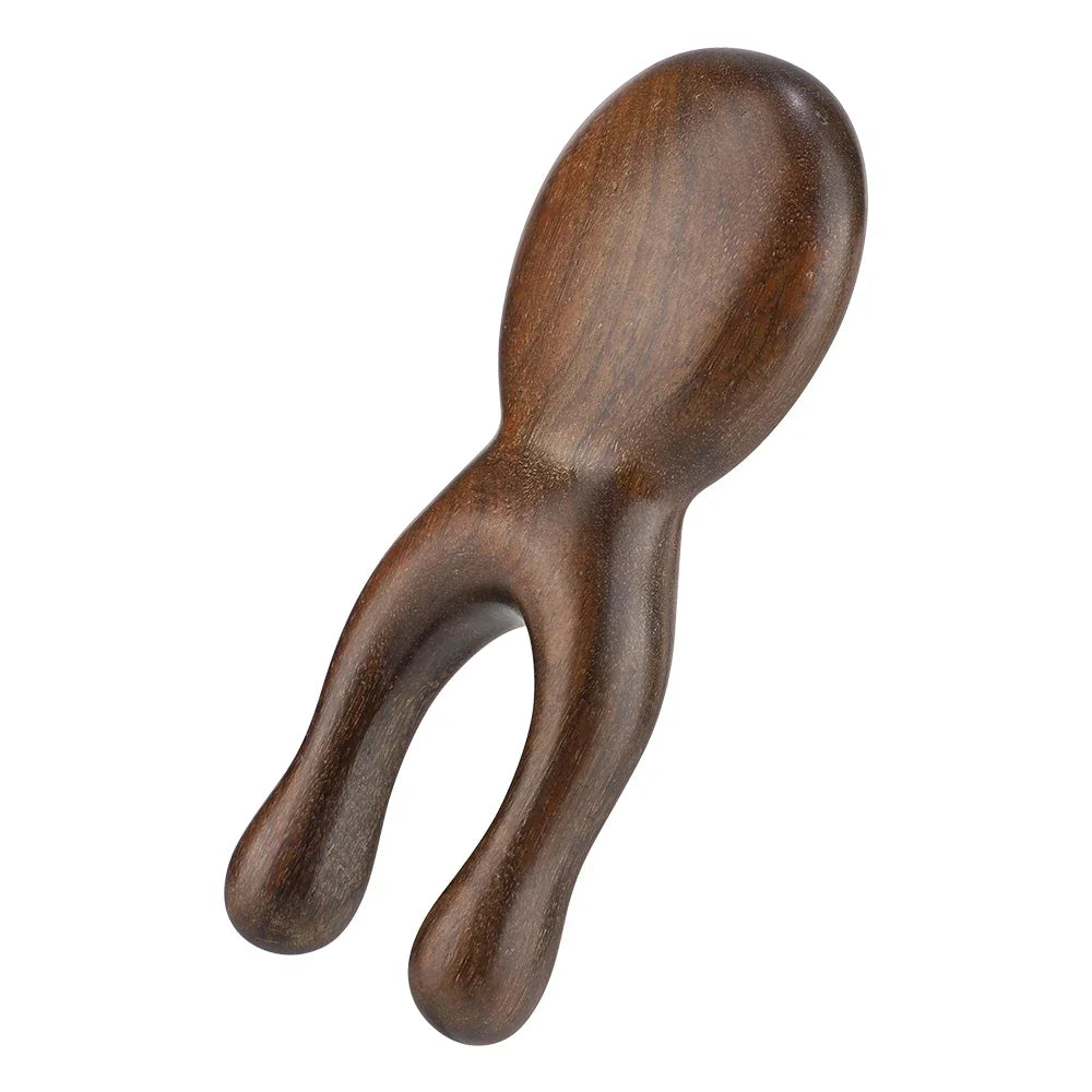 Wooden Gua Sha Facial Tool Head Massager for Face Nose Eye Acupressure Massage