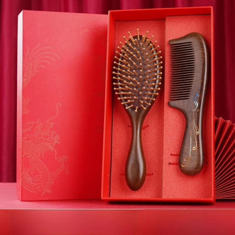 Comb Gift Mom Nurse Ladies Teacher Sandalwood Comb Gift Box Simple Creative Festival Supplies