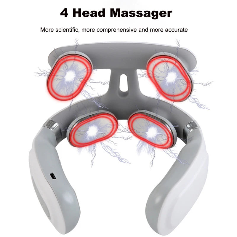 Vibrator Neck Massager Relaxation Knead Heat Travel U-shaped Pillow Car Airport Office Siesta Electric Cervical Spine Massage