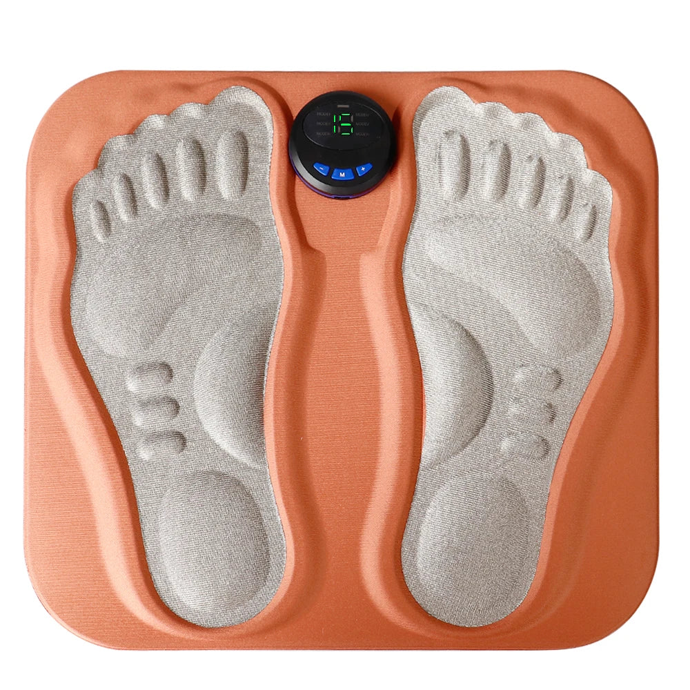 Electric EMS Foot Massager Pad Feet Muscle Stimulator Foot Massage Mat Improve Blood Circulation Relieve Ache Pain Rechargeable