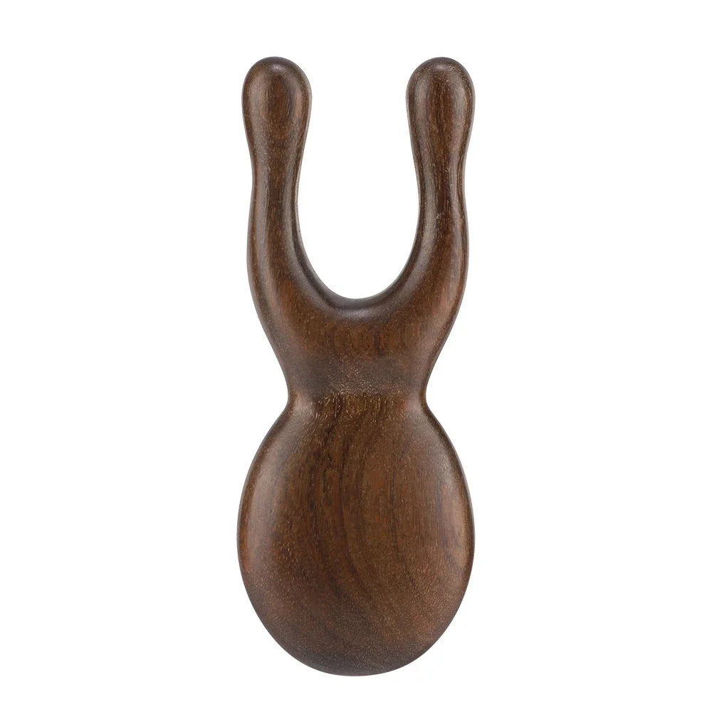 Wooden Gua Sha Facial Tool Head Massager for Face Nose Eye Acupressure Massage
