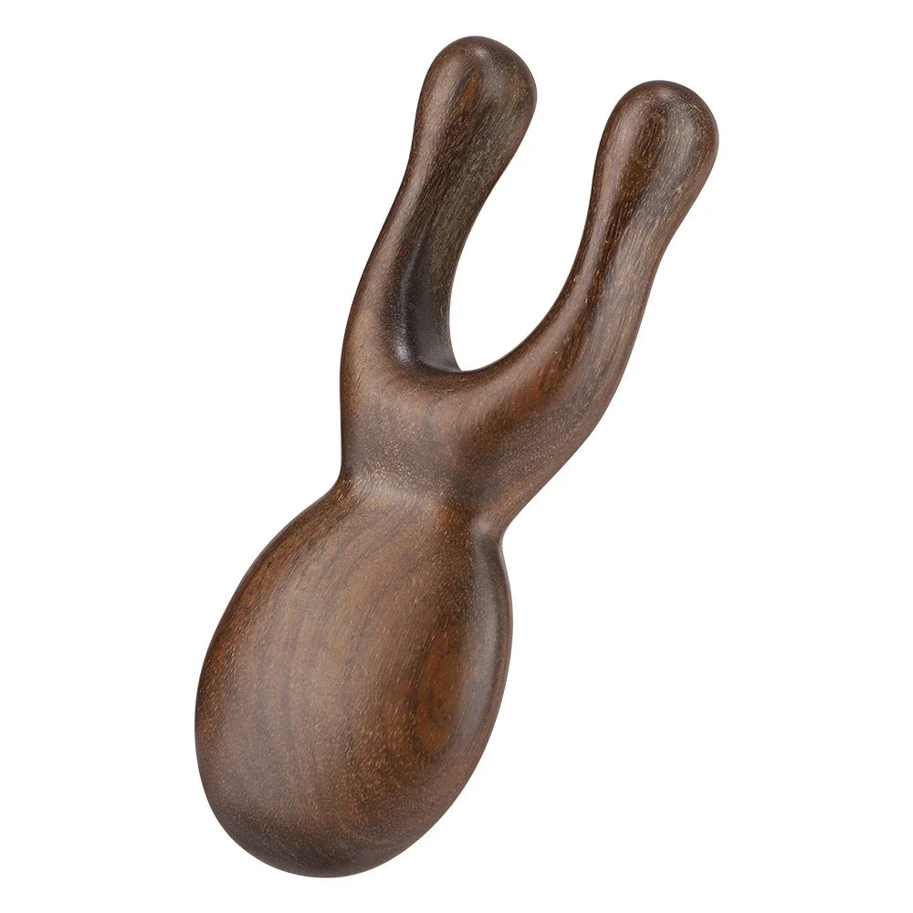 Wooden Gua Sha Facial Tool Head Massager for Face Nose Eye Acupressure Massage