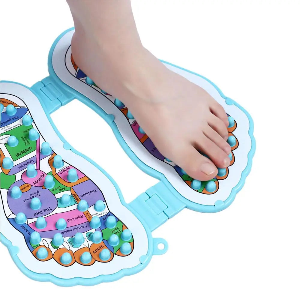 Acupressure Mat Foot Massager - Relieve Pain & Fatigue, Shiatsu Reflexology Points for Men Women Home Use
