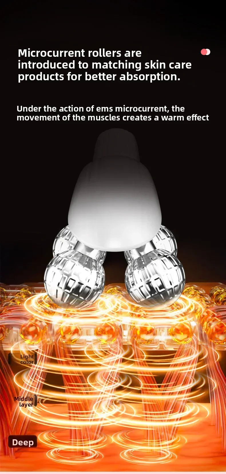 V-Face Beauty Facial Massager Roller Skin Care Tool for Slimming Face Firming And Lifting