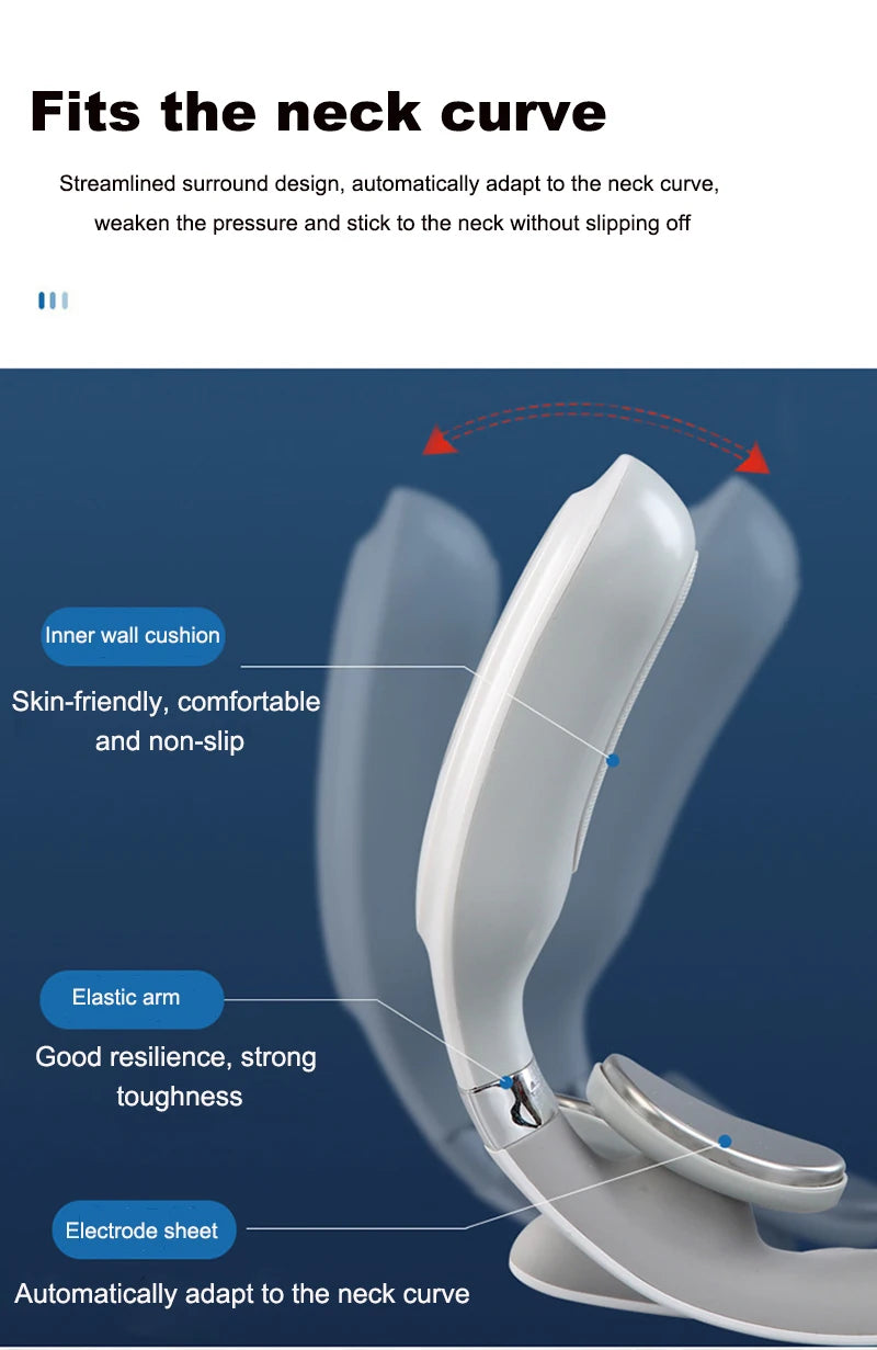 Vibrator Neck Massager Relaxation Knead Heat Travel U-shaped Pillow Car Airport Office Siesta Electric Cervical Spine Massage