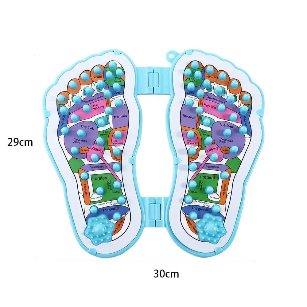 Acupressure Mat Foot Massager - Relieve Pain & Fatigue, Shiatsu Reflexology Points for Men Women Home Use