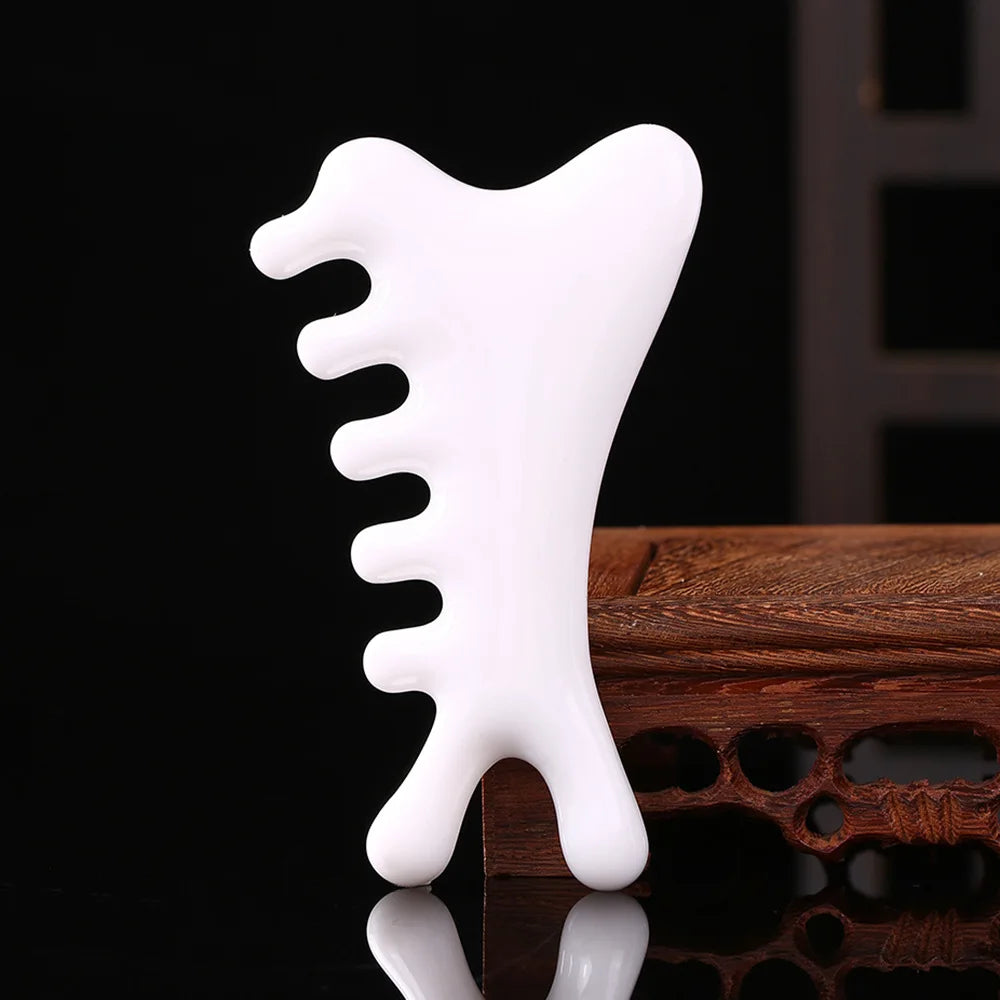 Guasha Beautiful Massage Beeswax Scraping Massage Scraper Face Massager Acupuncture Gua Sha Eye Face Board SPA Massage Tool