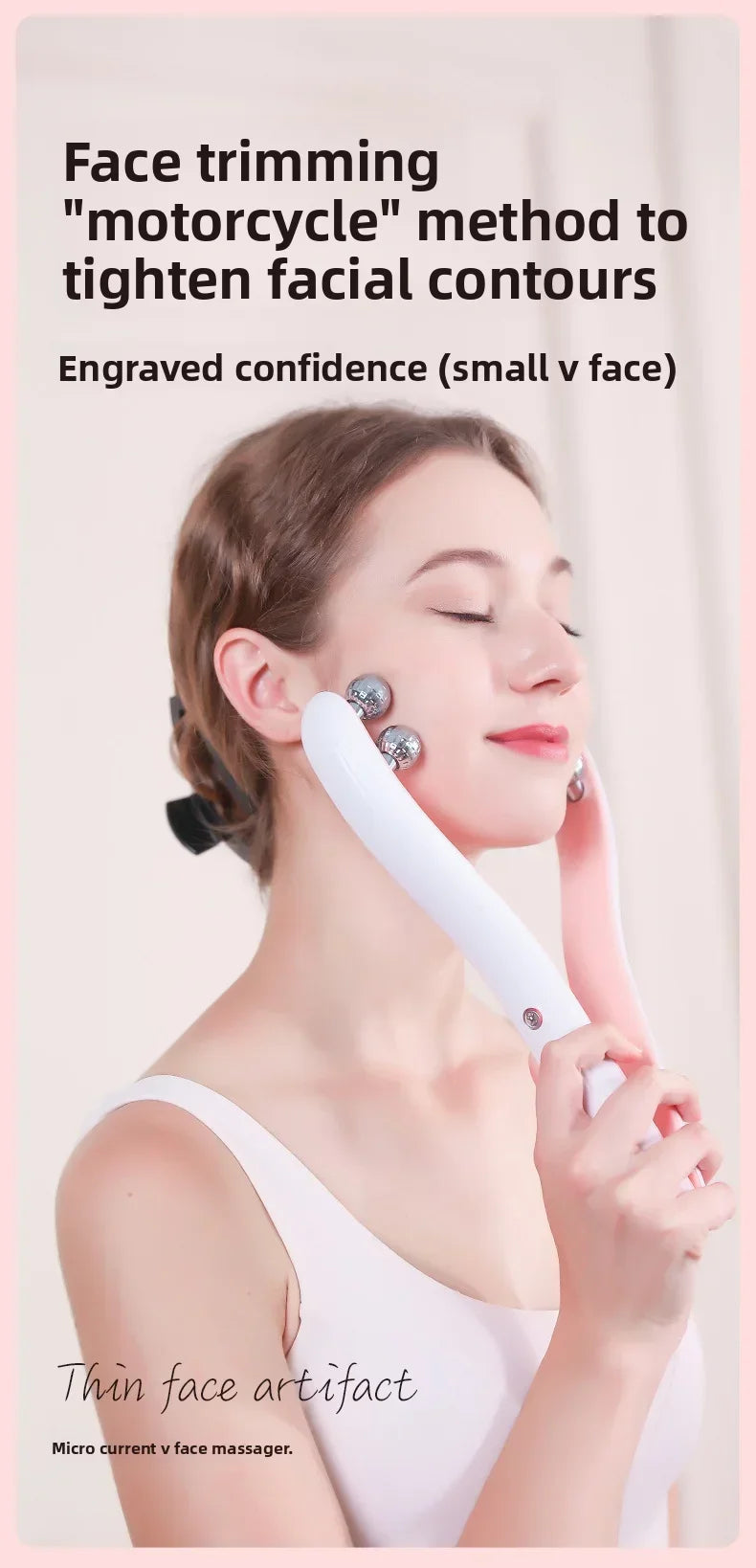 V-Face Beauty Facial Massager Roller Skin Care Tool for Slimming Face Firming And Lifting