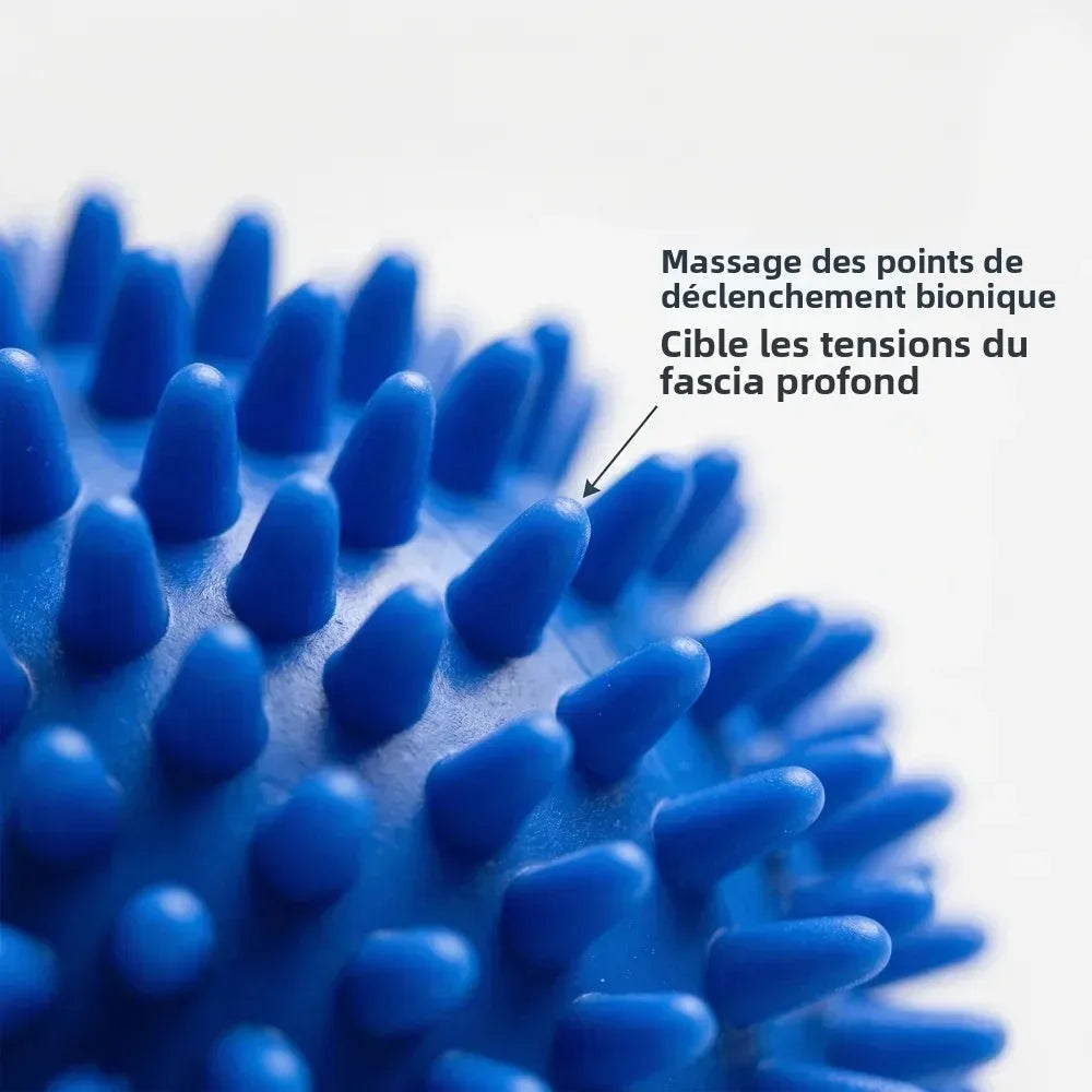 Taiwan Style Hedgehog Ball & Mace Massage Roller, Massage Ball Roller, Yoga Stick for Back Muscle Soreness Relief and Relaxation
