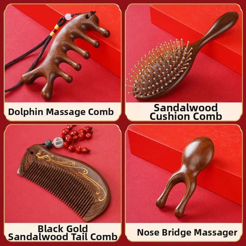 Comb Gift Mom Nurse Ladies Teacher Sandalwood Comb Gift Box Simple Creative Festival Supplies