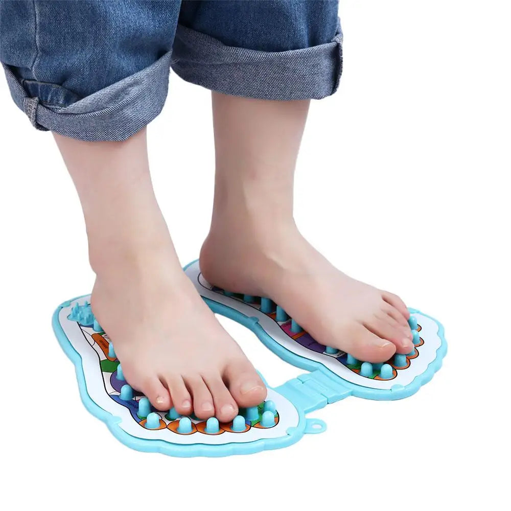 Acupressure Mat Foot Massager - Relieve Pain & Fatigue, Shiatsu Reflexology Points for Men Women Home Use